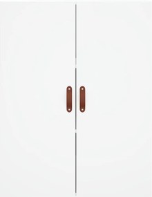 vidaXL Ντουλάπι Λευκό 69,5x34x180 εκ. από Επεξεργασμένο Ξύλο