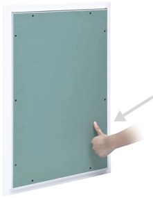 vidaXL Θυρίδα Επίσκεψης Γυψοσανίδας 400 x 600 χιλ. Σκελετός Αλουμινίου