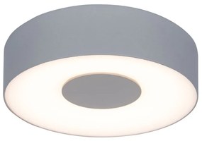 Φωτιστικό Τοίχου - Οροφής Ublo Round Small 6348102112 IP54 Led 3000K 45x19,3x19,3cm Matt Silver Lutec