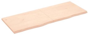 vidaXL Ράφι Τοίχου 160x60x(2-4) εκ. από Ακατέργαστο Μασίφ Ξύλο Δρυός