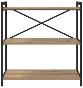 vidaXL Βιβλιοθήκη artisan δρυς 80 x 30 x 83 εκ Επεξεργασμένο ξύλο