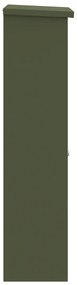 vidaXL Θυρίδα Πακέτων Λαδί 44.5 x 29 x 110.5 εκ Ατσάλι