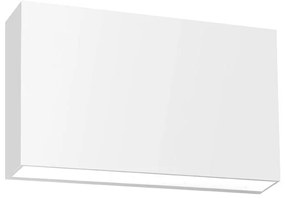 Adeleq Led Φωτιστικό PC Ορθογώνιο Διπλής Κατεύθυνσης 12W 3000Κ Ip65 Λευκό 9-9120