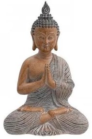 ΕΠΙΤΡΑΠΕΖΙΟ ΔΙΑΚΟΣΜΗΤΙΚΟ POLYRESIN Fylliana "Buddha" ΚΑΦΕ ΧΡΩΜΑ 17x13x27εκ 281-224-030