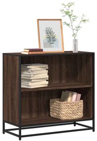 Βιβλιοθήκη Καφέ Δρυς 80,5x35x76 εκ. Επεξεργασμένο Ξύλο