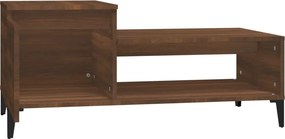vidaXL Τραπεζάκι Σαλονιού Καφέ Δρυς 100x50x45 εκ. Επεξεργασμ. Ξύλο