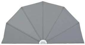 vidaXL Σκίαστρο Βεράντας Πλαϊνό Πτυσσόμενο Γκρι 200 εκ.