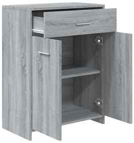 vidaXL Ντουλάπι Μπάνιου Γκρι Sonoma 60x33x80 εκ. Επεξεργασμένο Ξύλο