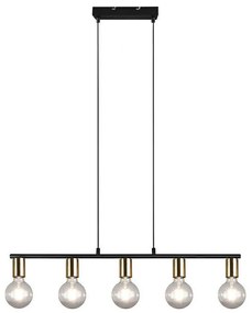 Φωτιστικό Οροφής Vannes R30185008 5xE27 40W 8x82x150cm Brass Mat RL Lighting Μέταλλο