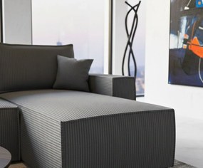 Γωνιακός καναπές Malaga mini I-Gkri Skouro-Δεξιά