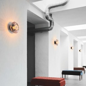 Απλίκα Τοίχου New Wave Optic Wall Ø26cm Ροζ