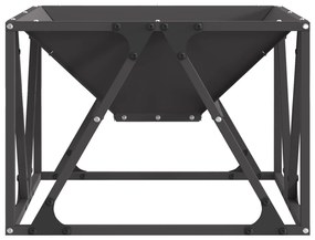 vidaXL Σόμπα φωτιάς Τετράγωνη Μαύρη 50x50x35 εκ Ατσάλι