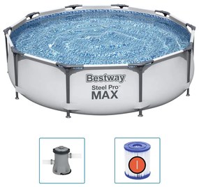 Bestway Σετ Πισίνας Steel Pro MAX 305 x 76 εκ.