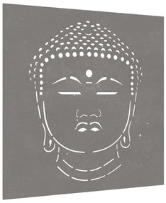 vidaXL Διακοσμητικό Κήπου Σχέδιο Κεφάλι Βούδα 105x55 εκ. Ατσάλι Corten