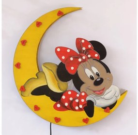 Minnie Mouse Χειροποίητο Παιδικό φωτιστικό τοίχου ξύλινο 44x45cm FTX-313 Mood4Wood-FTX-313-Πολύχρωμο FTX-313