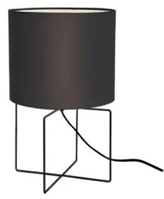 Επιτραπέζιο Φωτιστικό 1xΕ27 Ύφασμα Rondo Viokef 4313200 Μαύρο