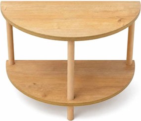 Βοηθητικό Τραπεζάκι Sapphire Δρυς MEFACLI 60x30x42