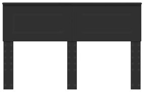 vidaXL Κεφαλάρι Μαύρη Οξυά 160 cm Επεξεργασμένο ξύλο