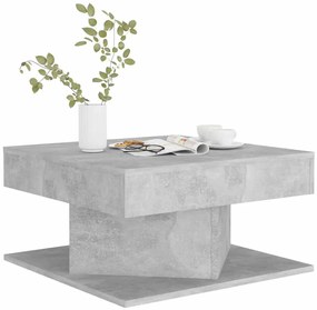 vidaXL Τραπεζάκι Σαλονιού Γκρι Σκυρ. 57 x 57 x 30 εκ. από Επεξ. Ξύλο