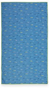 Παιδική Πετσέτα Θαλάσσης Microfiber (70x120) Nef-Nef Homeware Fish Team Blue
