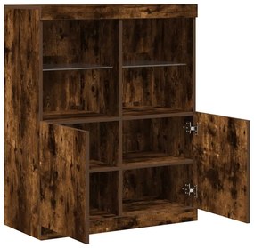 Ντουλάπι Καπνιστή Δρυς 81x37x100 εκ. Επεξεργασμένο Ξύλο 3318621