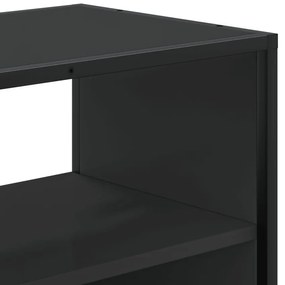 vidaXL Έπιπλο Τηλεόρασης Μαύρο 100x31x39,5 εκ. Επεξεργ. Ξύλο / Μέταλλο