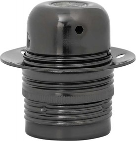 vidaXL Λαμπτήρες 2 τεμάχια γυαλιστερό μαύρο E27