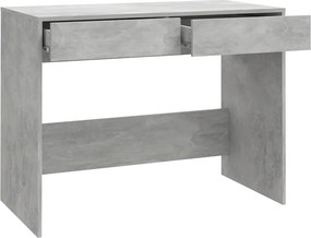 vidaXL Γραφείο Γκρι Σκυροδέματος 101x50x76,5 εκ. Επεξεργασμένο Ξύλο
