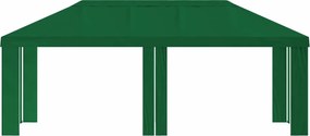 vidaXL Κάλυμμα Γκαζebo 6 x 3 m Πράσινο Πολυεστέρας 190 gsm