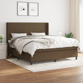 ΚΡΕΒΑΤΙ BOXSPRING ΜΕ ΣΤΡΩΜΑ ΣΚΟΥΡΟ ΚΑΦΕ 180X200 ΕΚ ΥΦΑΣΜΑΤΙΝΟ 3131292