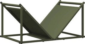 vidaXL Ράφι Καυσόξυλων 70x43x34,5 εκ. Χάλυβας ψυχρής έλασης