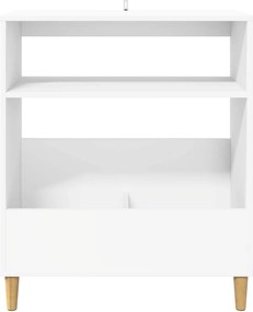 vidaXL Βάση πικάπ Λευκό 71 x 39,5 x 83 εκ. Επεξεργασμένο Ξύλο