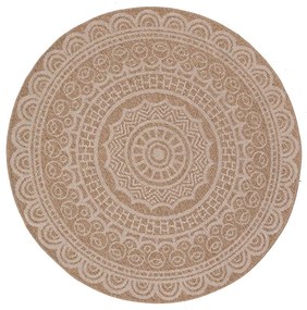 Στρογγυλό Χαλί Καλοκαιρινό (Φ240) Royal Carpet Avanos 8893 White