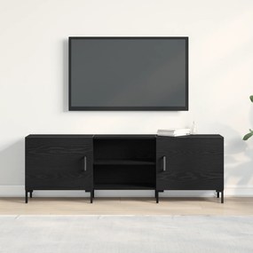 vidaXL Ντουλάπι τηλεόρασης Μαύρη Δρυς 150x30x50 εκ Επεξεργασμένου ξύλου
