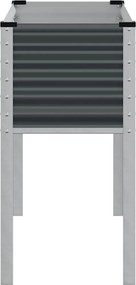vidaXL Γλάστρα Κήπου Ανθρακί 100x45x90 εκ. Ατσάλινη