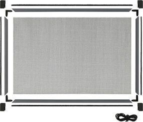 vidaXL Σήτα Παραθύρου Επεκτεινόμενη Ανθρακί (75-143)x50 εκ.