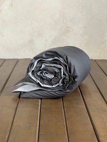 Παπλωματοθήκη Γίγας Colors - Shiny Gray / Midnight Gray - Nima Home