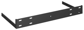 vidaXL Ράφια Τοίχου 4 τεμ. Μαύρα 50x23x3,8 εκ. MDF