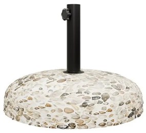 Βάση Ομπρέλας Nimbus Pakoworld Τσιμέντο Ψηφιδωτή 25Kg Φ50 εκ 218-000021 Pakoworld-218-000021-Γκρι 218-000021
