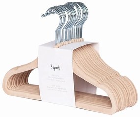 3Sprouts κρεμάστρες Αντιολισθητικές Hazelnut (σετ 15τμχ)