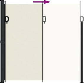 vidaXL Σκίαστρο Πλαϊνό Συρόμενο Κρεμ 200 x 300 εκ.