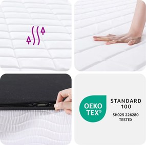 vidaXL Στρώμα Αφρού Medium Soft 140x190 εκ.