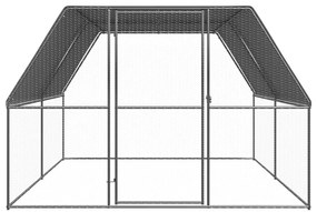 vidaXL Κοτέτσι - Κλουβί Εξωτ. Χώρου 3x4x2 μ. από Γαλβανισμένο Χάλυβα