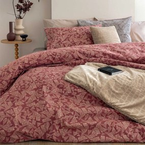 Φανελένια Σεντόνια Μονά (Σετ) Palamaiki Flannel FB0224 Μπορντώ ΧΩΡΙΣ ΛΑΣΤΙΧΟ 170x265