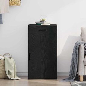 vidaXL Πλαϊνό γραφείο Μαύρη δρυς 30 x 42.5 x 93 εκ. Επεξεργασμένο ξύλο