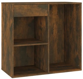 808840 vidaXL Ντουλάπι Καλλυντικών Καπνιστή Δρυς 80x40x75εκ.Επεξ. ξύλο