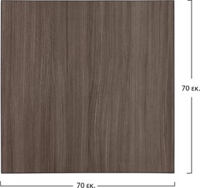 ΕΠΙΦΑΝΕΙΑ ΤΡΑΠΕΖΙΟΥ ΑΠΟ MDF 70Χ70 εκ. HM8438.01 ΣΤΑΧΤΙ ΜΑΥΡΟ