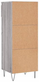 Παπουτσοθήκη Γκρι Sonoma 40x36x105 εκ. από Επεξεργασμένο Ξύλο - Γκρι