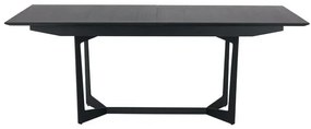 Tokyo Dining Table Black Oak 200/250x100