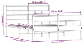 ΣΚΕΛΕΤΟΣ ΚΡΕΒ. ΧΩΡΙΣ ΣΤΡΩΜΑ ΚΑΠΝΙΣΤΗ ΔΡΥΣ 160X200 ΕΚ. ΜΕΤΑΛΛΙΚΟ 3308465